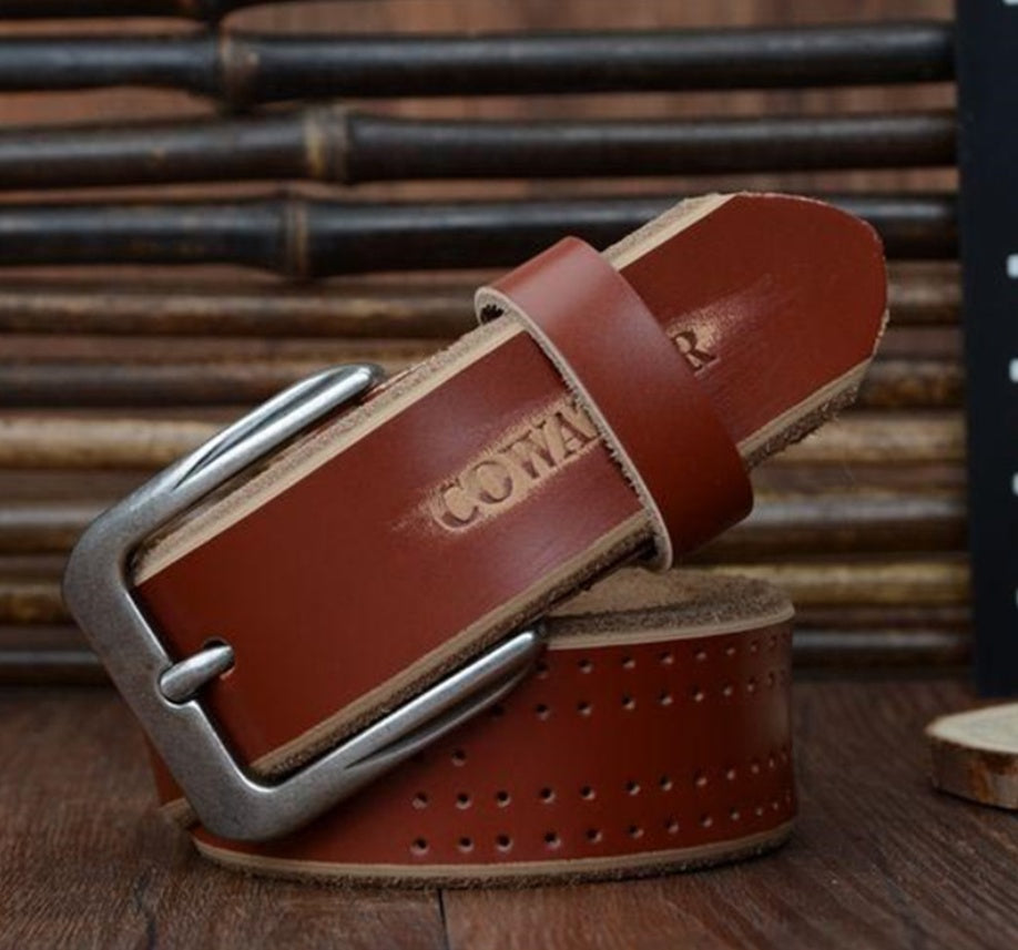 Men's Swedish Leather Belt - Nordic Quality