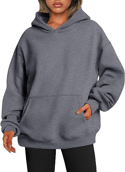 Women's Hoodies With Pockets - Fashion Solid Sweatshirt - Oversized Hooded Sweater - Womens Clothing