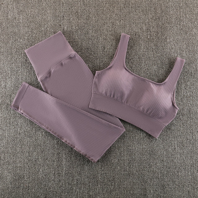 Ensemble de yoga sans couture, vêtements de sport, vêtements de sport, vêtements d'entraînement