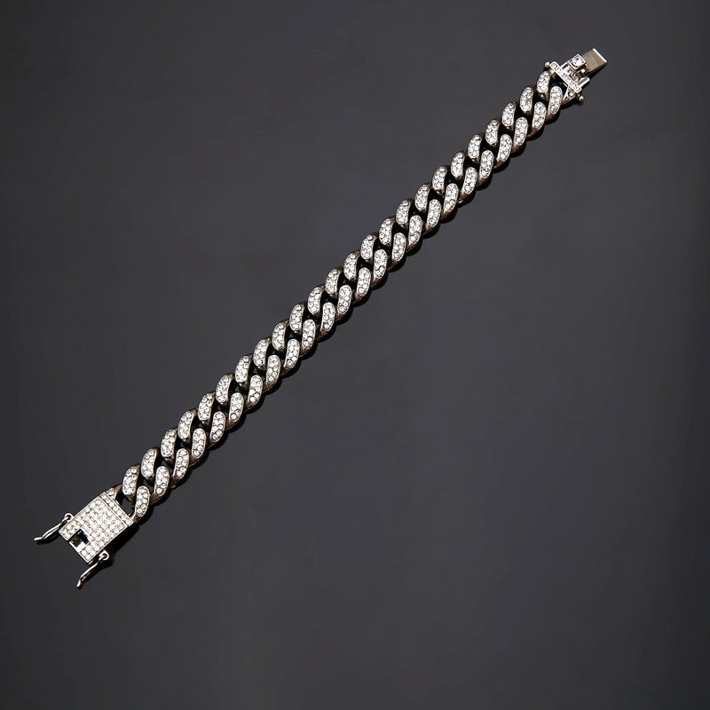 Kubanskt armband diamant kubansk länkkedja hiphop-smycken