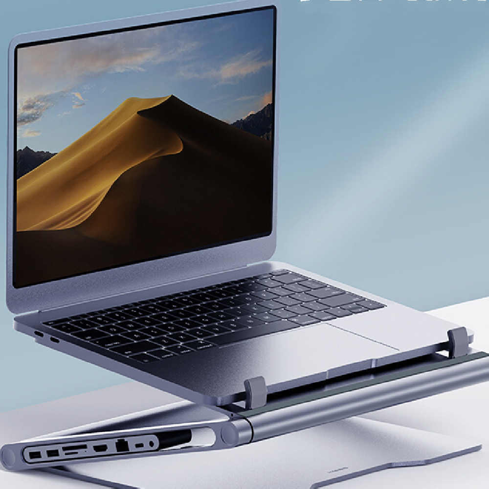 Lapstop-stativ med 8-i-1 dockningsstation