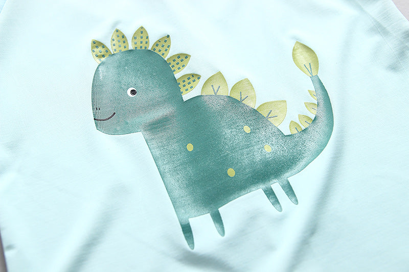 Barnbaddräkt Barnbaddräkt för pojkar UPF50 Dinosaur UV-badkläder Pojke Babybaddräkt Barnbaddräkter Rashguard-kläder