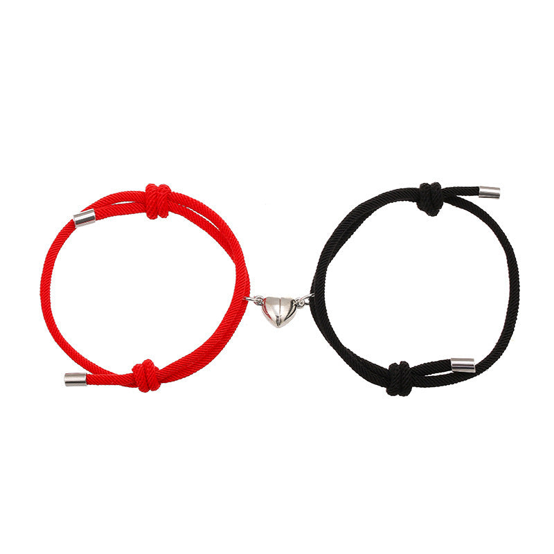 Enkelt Nylon Love Magnetic Armband