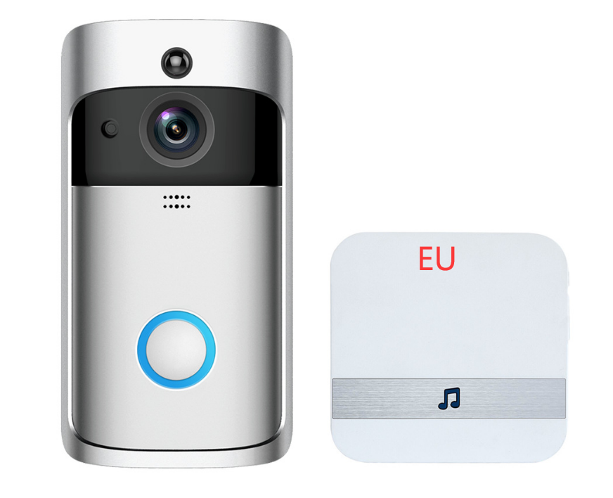 Videodörrklocka Smart trådlös WiFi säkerhetsdörrklocka