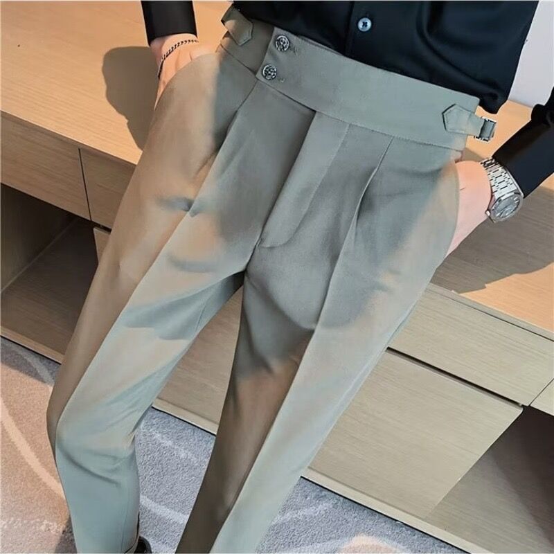 Pantalon de costume d'affaires de style britannique pour hommes