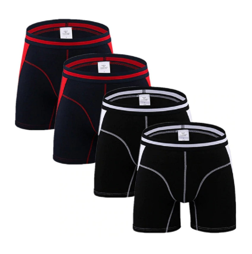 Färgblocksshorts i modal och långa boxershorts
