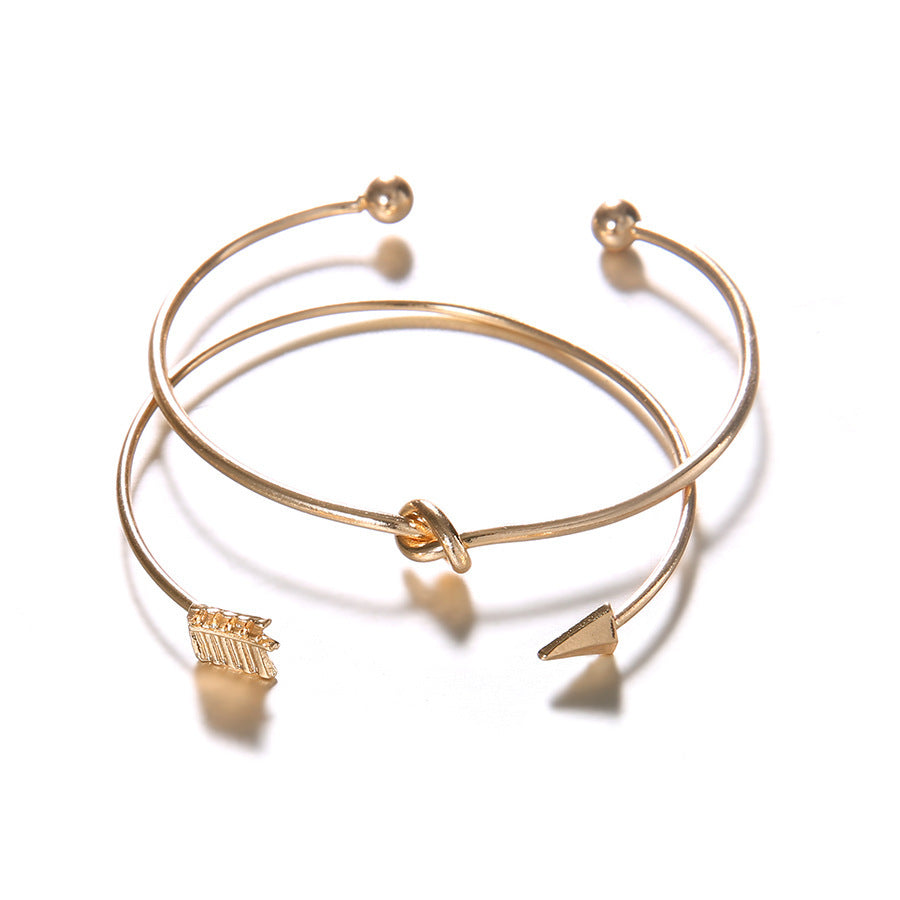 Kvinnors Vintage manschett pil knutade armbindel