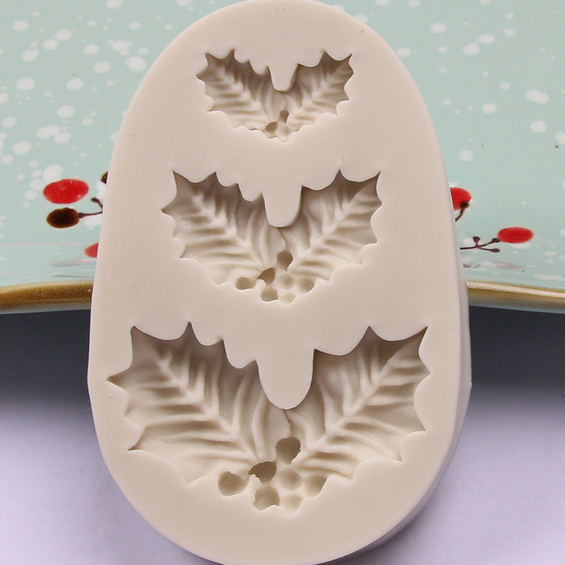 Moule en silicone en forme de feuille, moule à gâteau en silicone