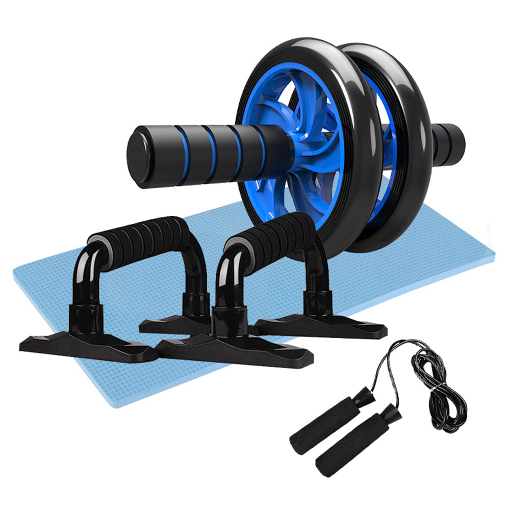 Professional Gym Fitness Equipment - Steel + PU Muscle Trainer Wheel Roller Kit (Abdominal Roller, Office/Home Use)