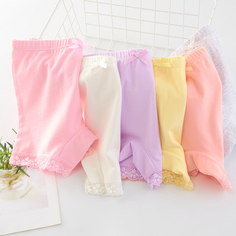 Pantalons de sécurité d'été Anti-exposition, sous-vêtements pour enfants moyens et grands, bébés filles