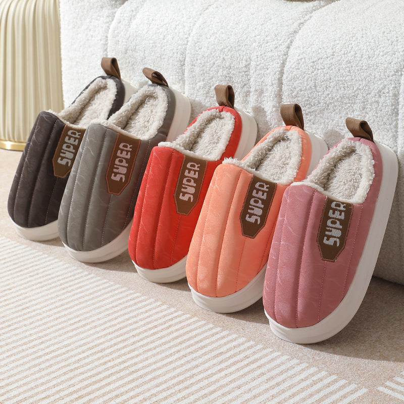 Waterproof Striped Home Slippers for Women