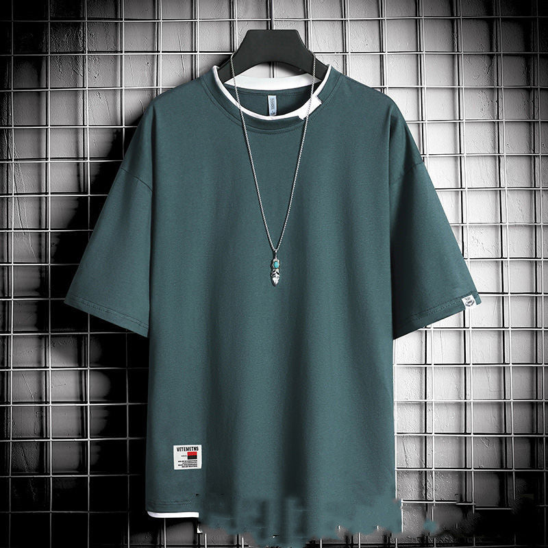 T-shirt ample style Hong Kong pour hommes