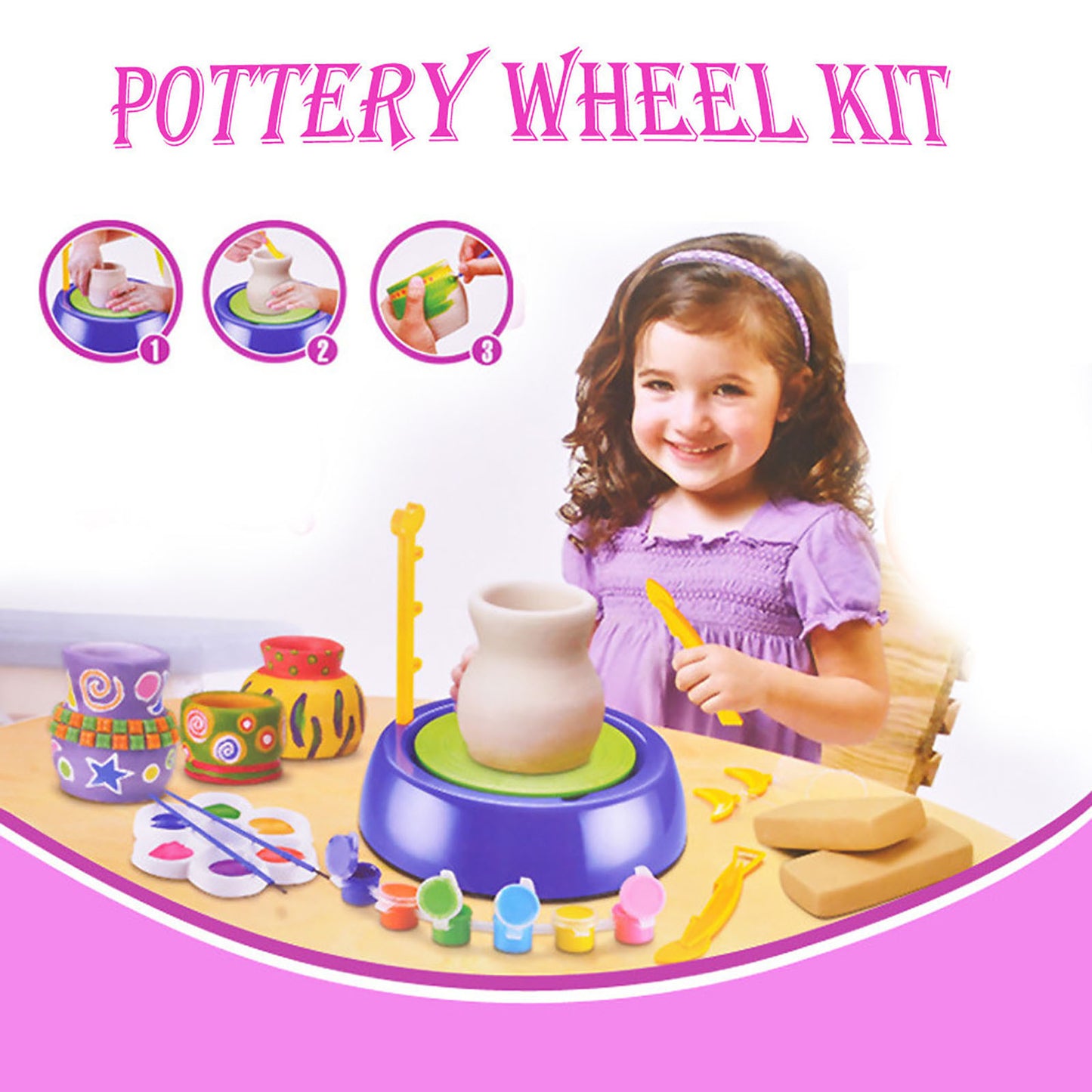Holiday Pottery Wheel Kit for Kids
