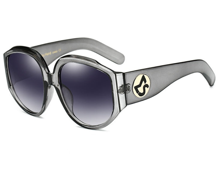 Nouveauté surdimensionné femmes lunettes de soleil rondes mode dames montures Olive lunettes
