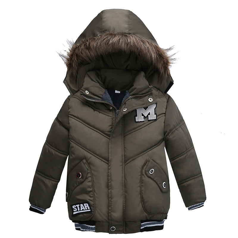 Vestes matelassées en coton pour garçons de petite et moyenne taille