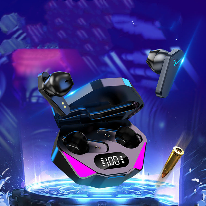 Trådlösa spelhörlurar No Delay Brusreducering Bluetooth-hörlurar HIFI-ljud E-Sport Game Headset med mikrofon