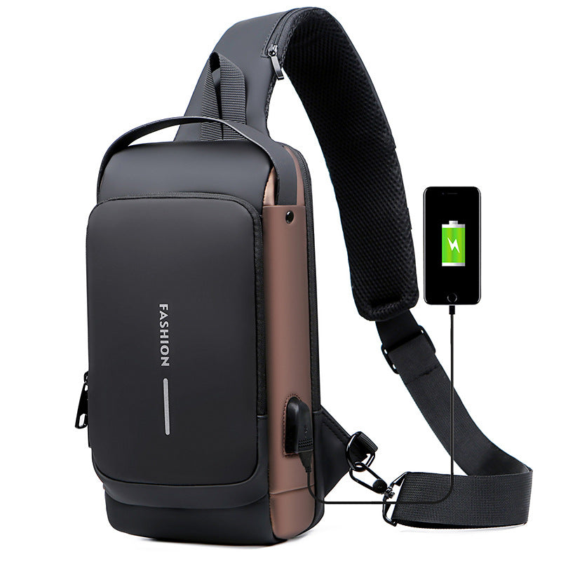 Tactical Security Chest Bag - Password Lock Anti-Theft Crossbody for Men