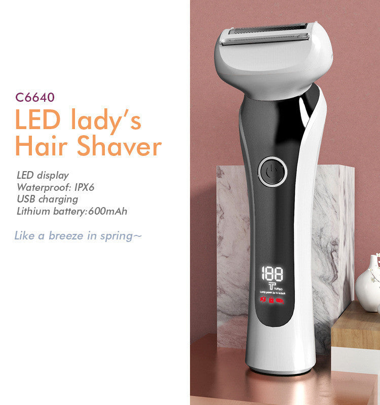 Professional Women's Electric Shaver - Portable Home Hair Removal Device