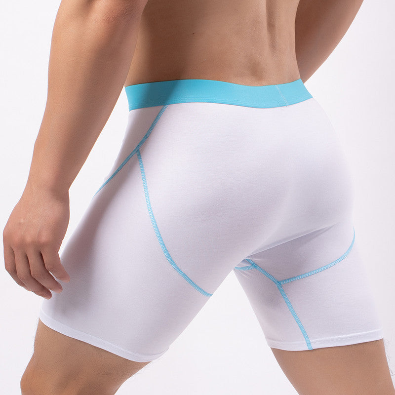 Sports Three-point Pants Lengthened Anti-wear Leg Breathable Men's Underwear