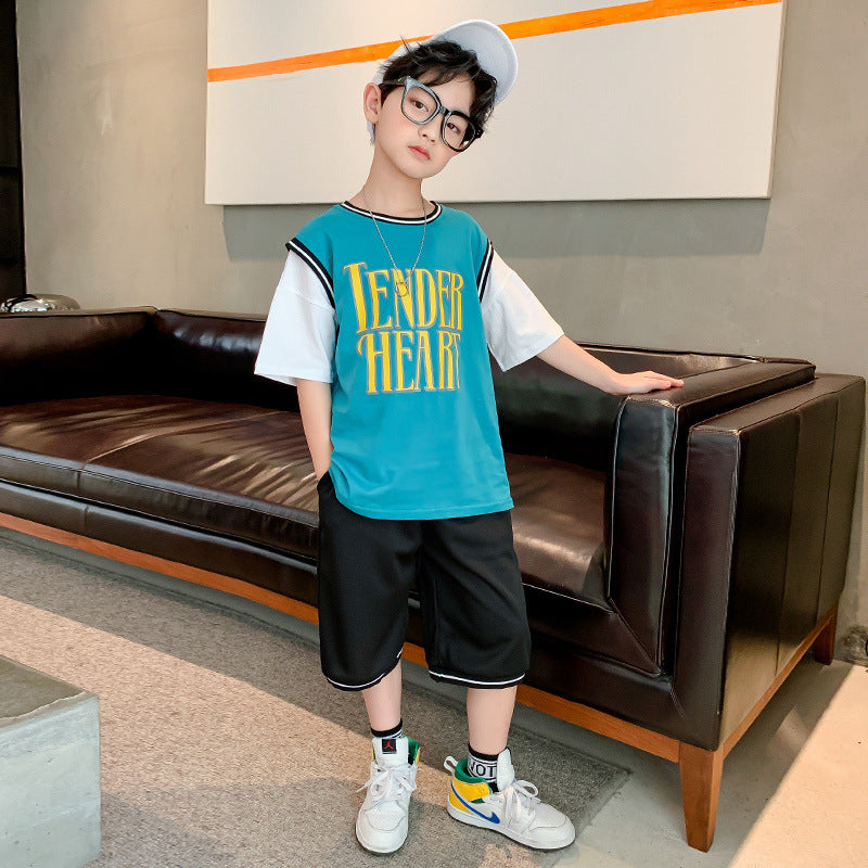 Boys' Summer Short-Sleeved Suit