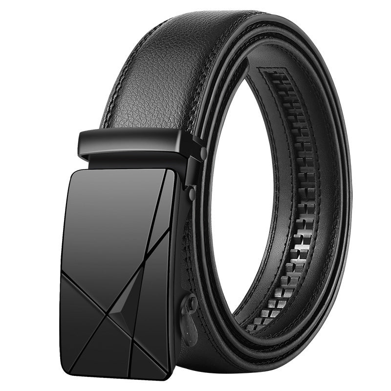Men's Korean Style Leather Belt Automatic Buckle - Global Fashion