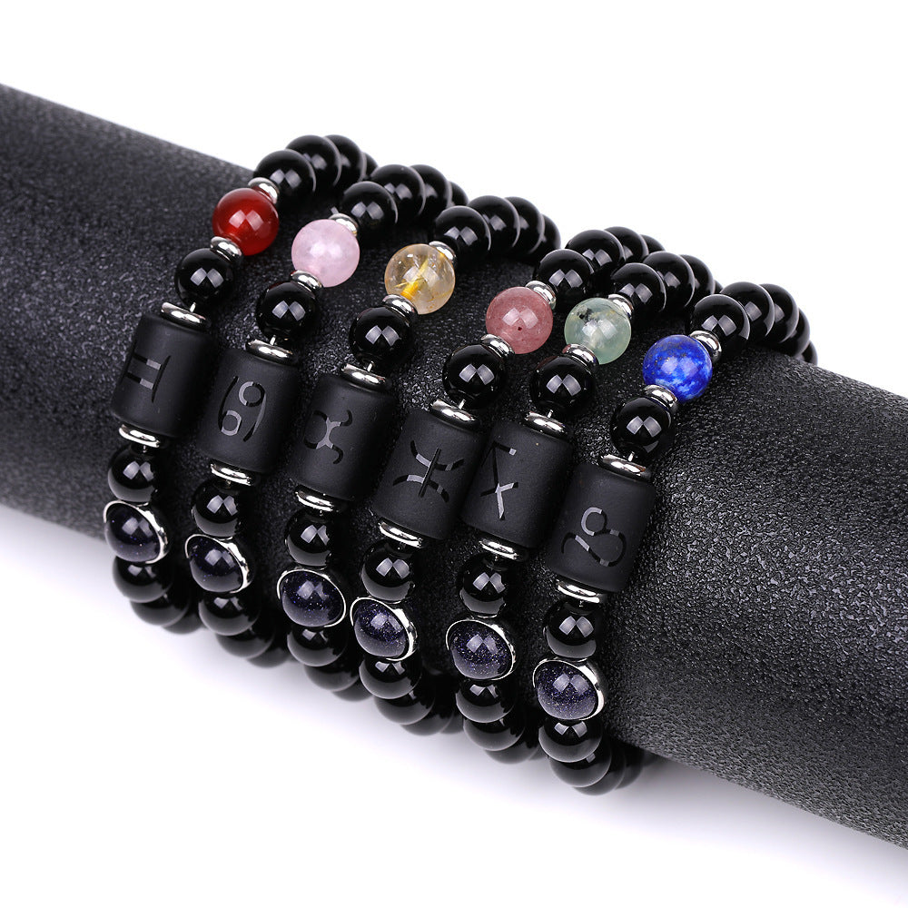 Moderiktiga tolv konstellationer armband för män