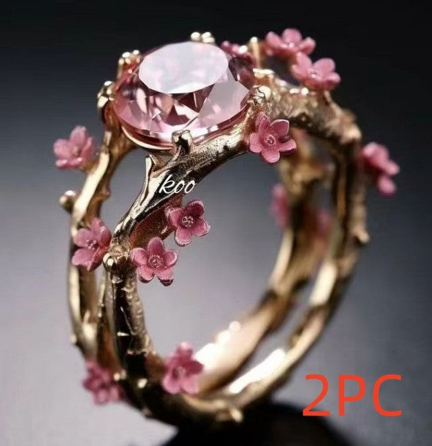 C it all Polka Dot Zircon Alloy Ring – US 6-10