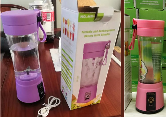 Bärbar mixer med USB-uppladdningsbar mini-fruktjuicemixer för kök Hem Enkel bärbar elektrisk minijuicer