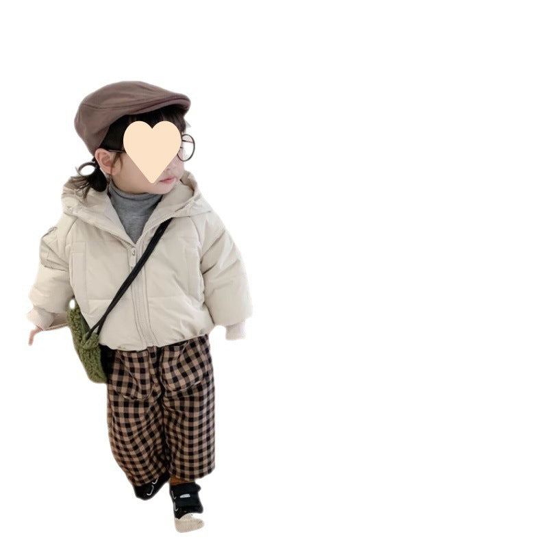Baby Girl Förtjockad varm huvajacka