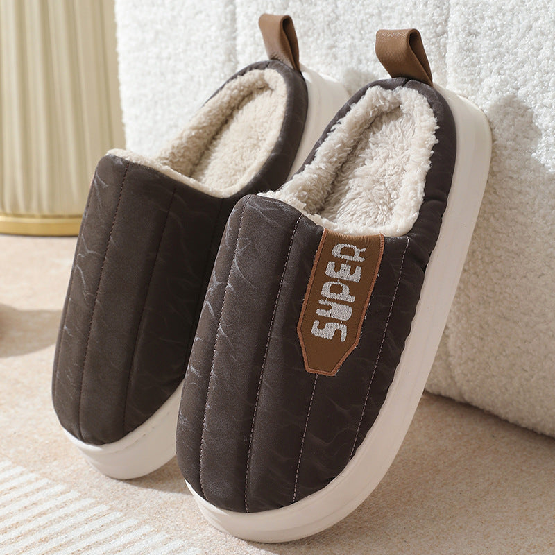 Waterproof Striped Home Slippers for Women
