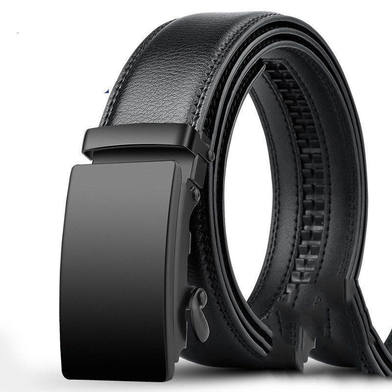Men's Leather Automatic Buckle Pure Cowhide Belt - Authentic Excellence