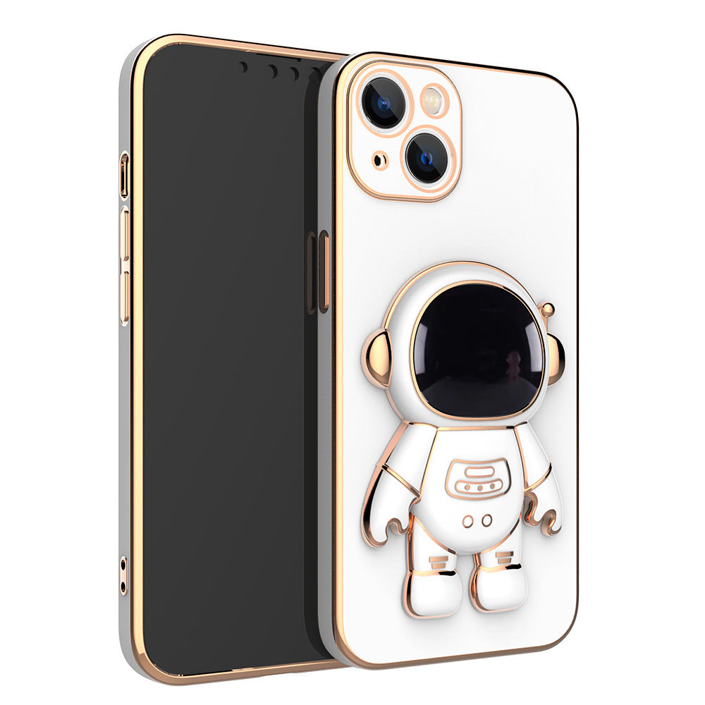 3D Astronaut Telefonfodral Anti-Drop galvaniseringsfäste