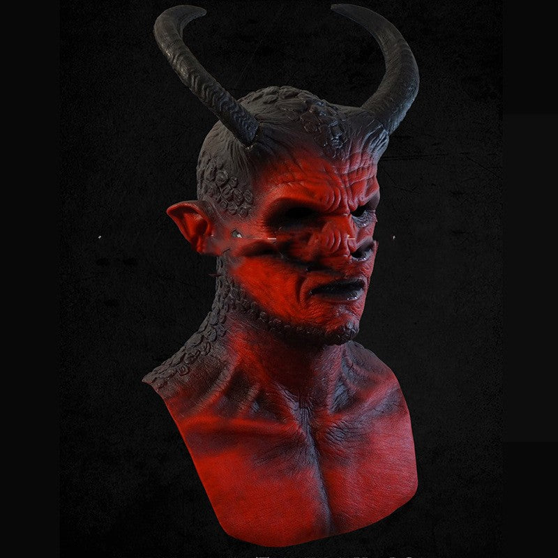 Masque du diable, tête complète, accessoires de fête, boule du diable