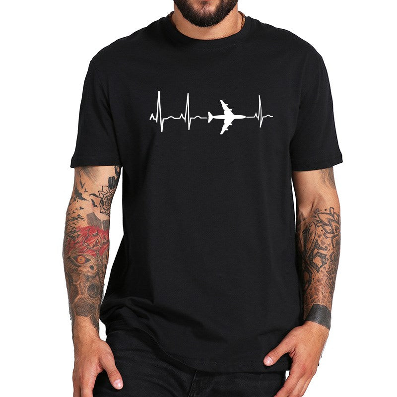 T-shirts Chemise Slim pour Hommes Solide de Dessin animé