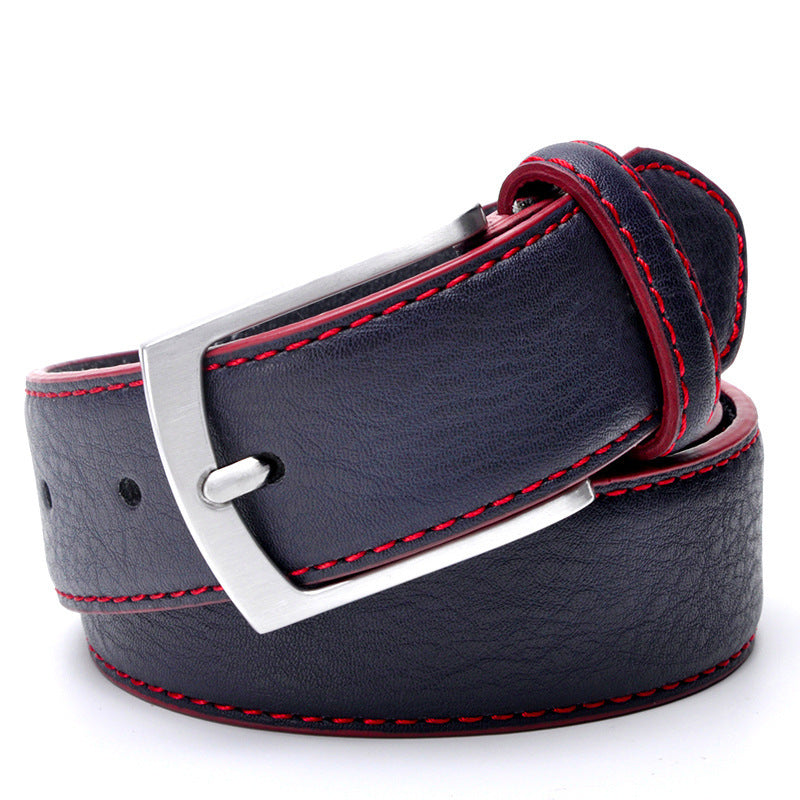 Men's Pin Buckle Leather Leisure Belt - Sophisticated Comfort