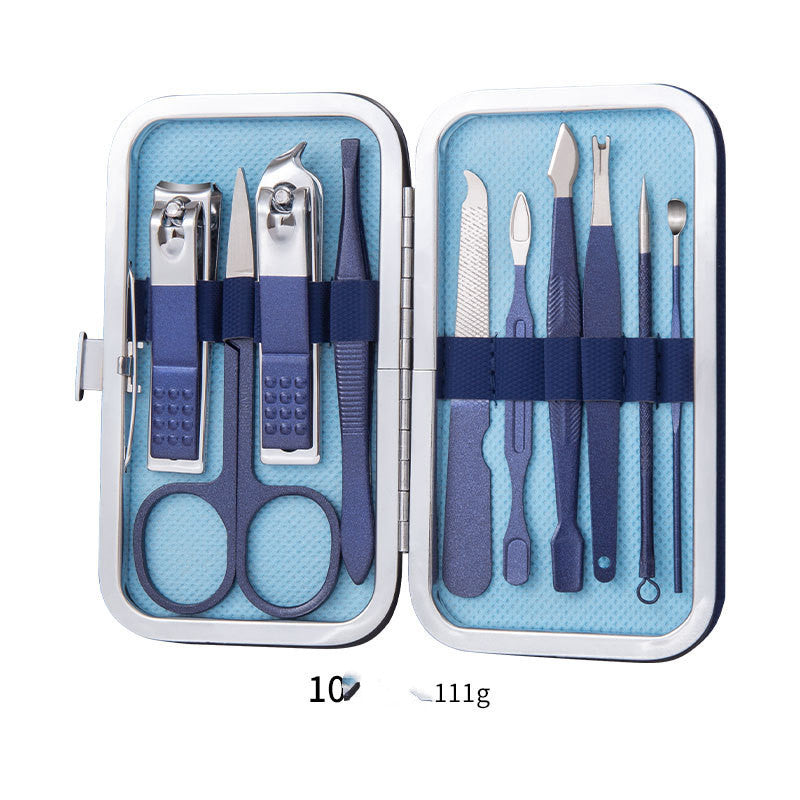 Professional Stainless Steel Grooming Set - 7-20 Pieces Heat Treatment | Multiple Colors Leather Case