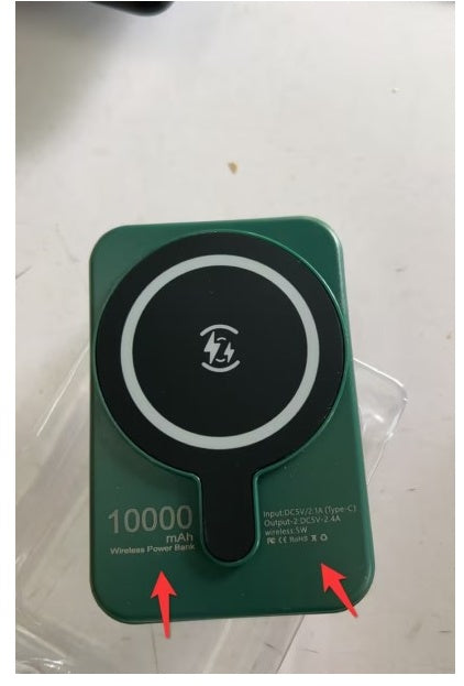 Mini snabbladdning Magnetisk trådlös kraftbank 5000 MAh Portabel