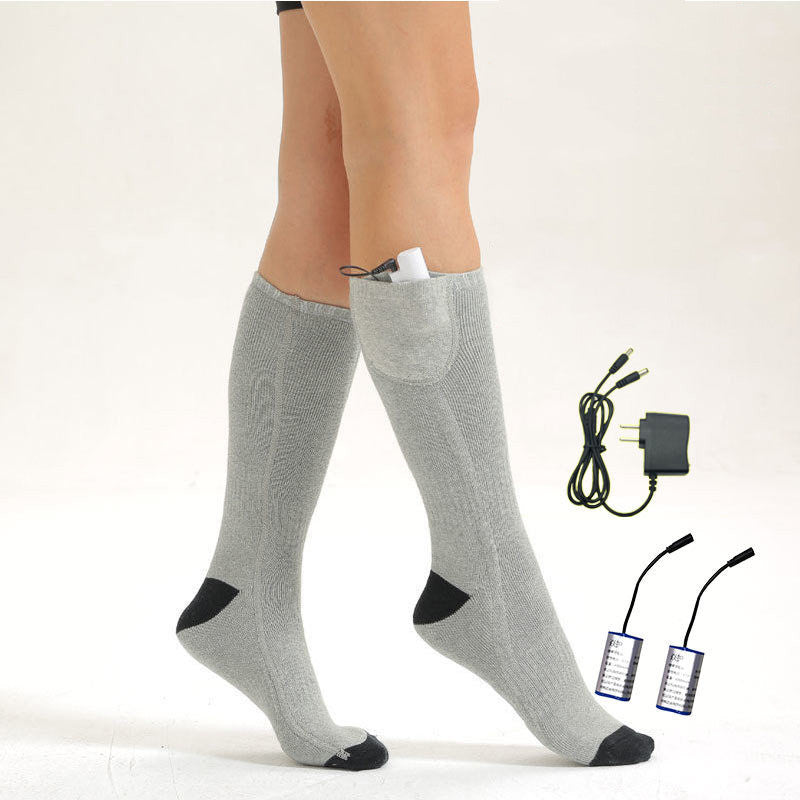 Electric Heated Socks - Rechargeable Foot Warmers with Battery Pack