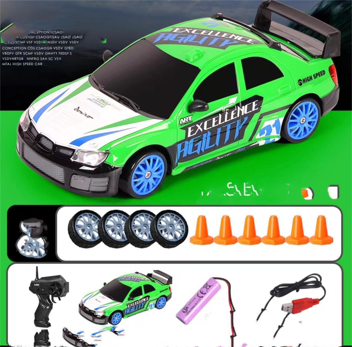 2.4G Drift Rc Bil 4WD RC Drift Billeksak Fjärrkontroll GTR Modell AE86 Fordon Bil RC Racing Billeksak För Barn Julklappar