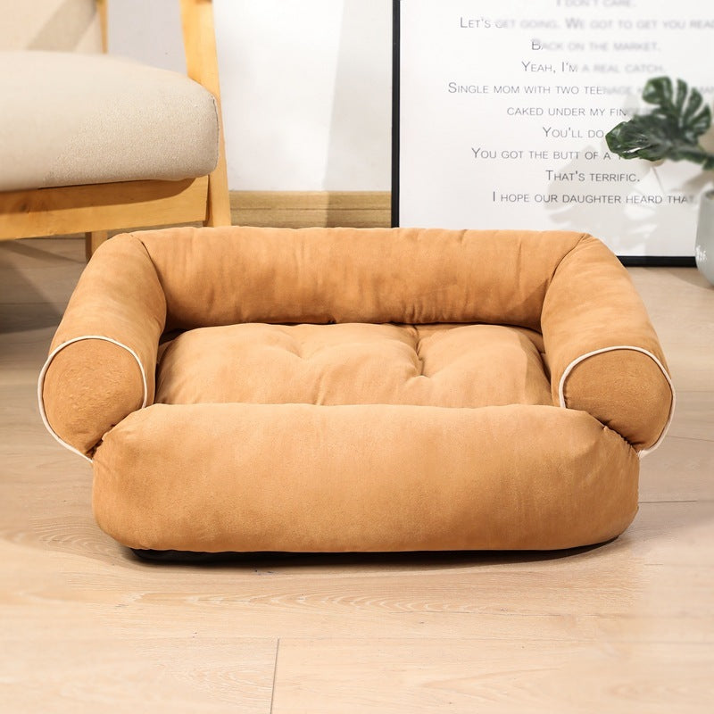 Dog Sleeping Bed Sofa - Premium Pet House with Winter Warm Cushion