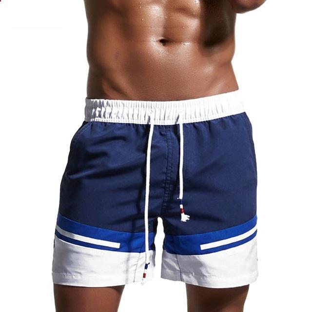Märkes Boardshorts Herr Strand Badshorts Badbyxor Herr Bermudas Surf Boardshorts Sport GYM Träningsbyxor Innerfoder