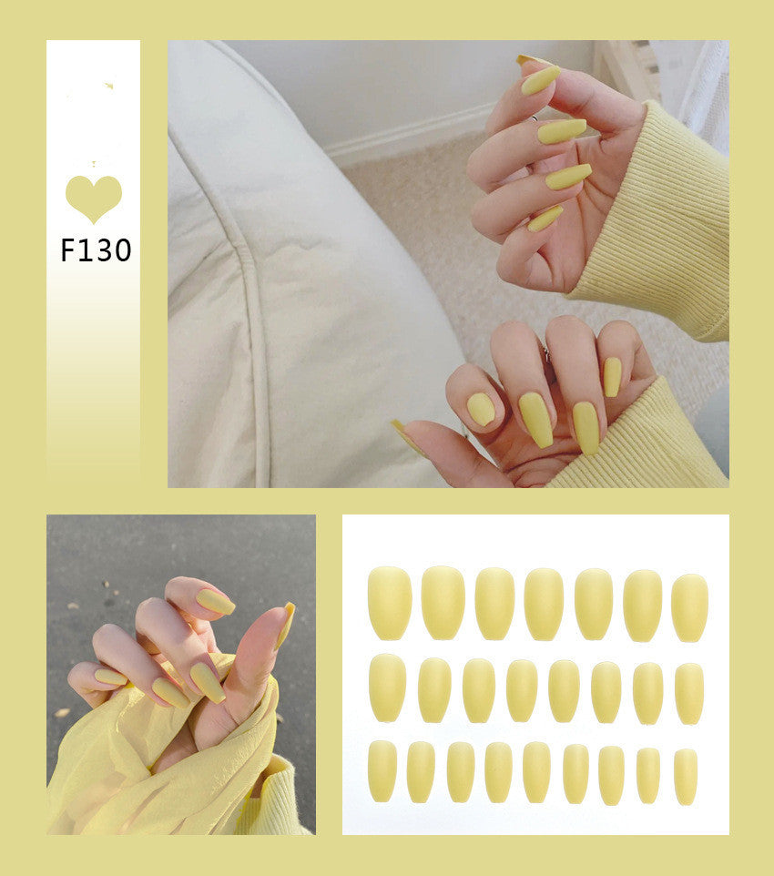 Professional Scrub Ballet Press-On Nails - 24 Pieces F122-F144 | Nail Tools Category