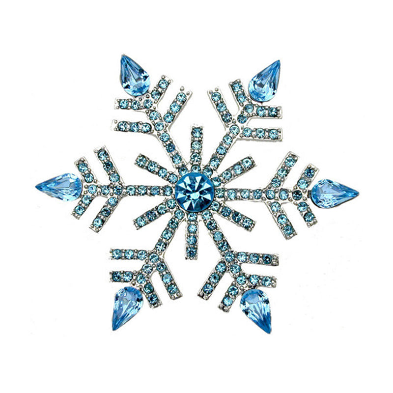 Christmas Snowflake Brooch - Elegant Winter Accessory