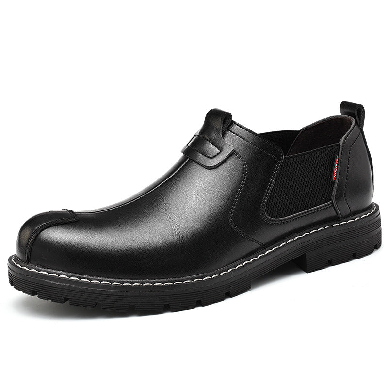 Casual läderskor män loafers