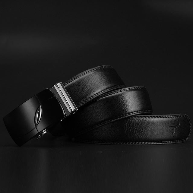 Men's Fashion Business Belt Automatic Buckle - Executive Efficiency