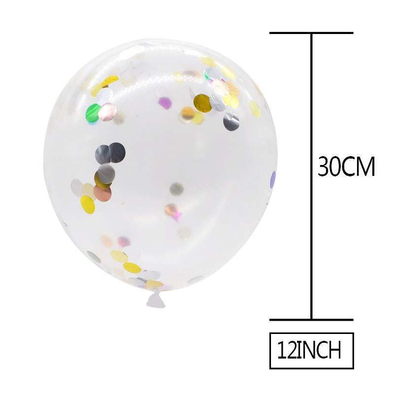 Ballons confettis Ballons clairs fête mariage