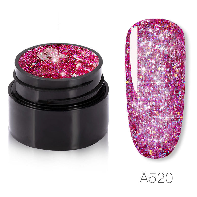 Sparkling Sparkle Nail Polish - 5ml 6 Colors UV/LED 30 Days | Almost No Smell Quality Priority