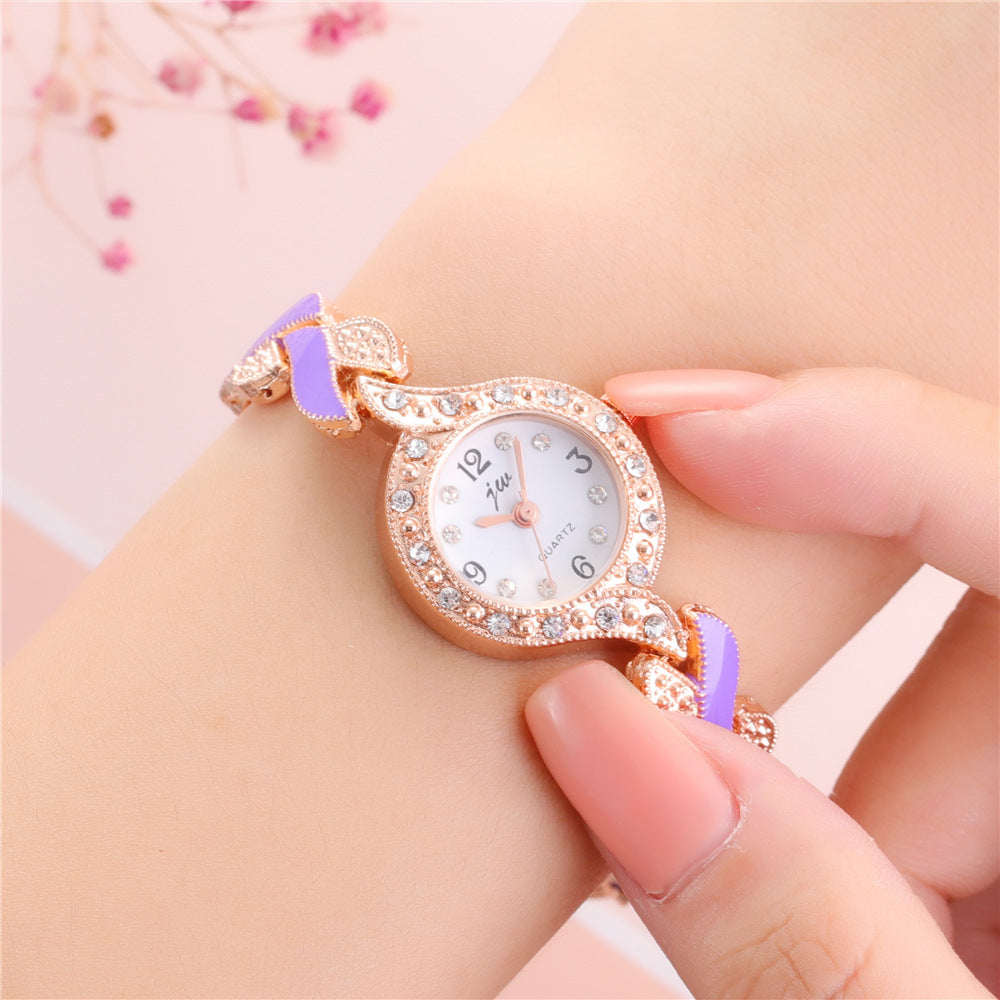 Leaf Bracelet Quartz Wrist Watch - Timeless Stylish Elegant Sleek Precise Perfect Sophisticated Statement