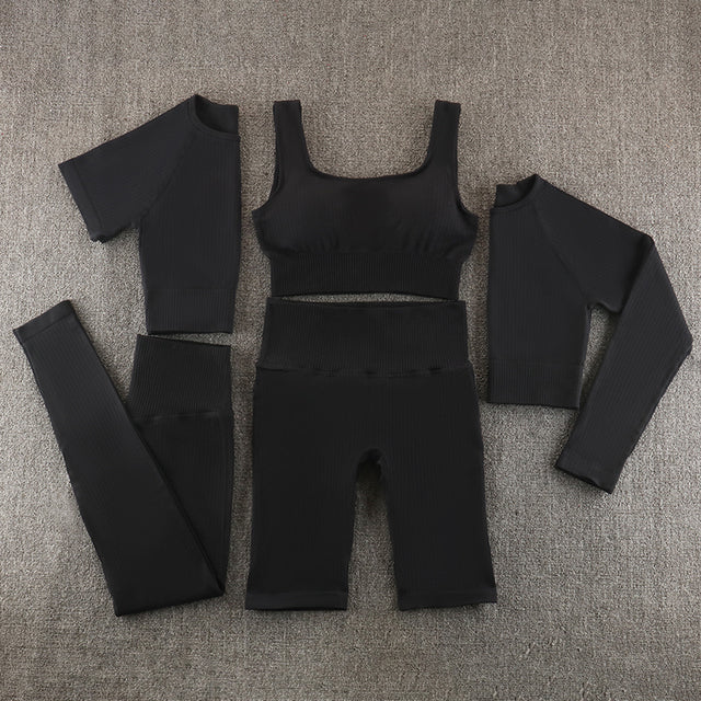 Ensemble de yoga sans couture, vêtements de sport, vêtements de sport, vêtements d'entraînement