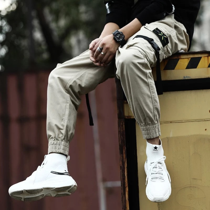 Nya Casual Byxor Herr Cotton Cargo Byxor